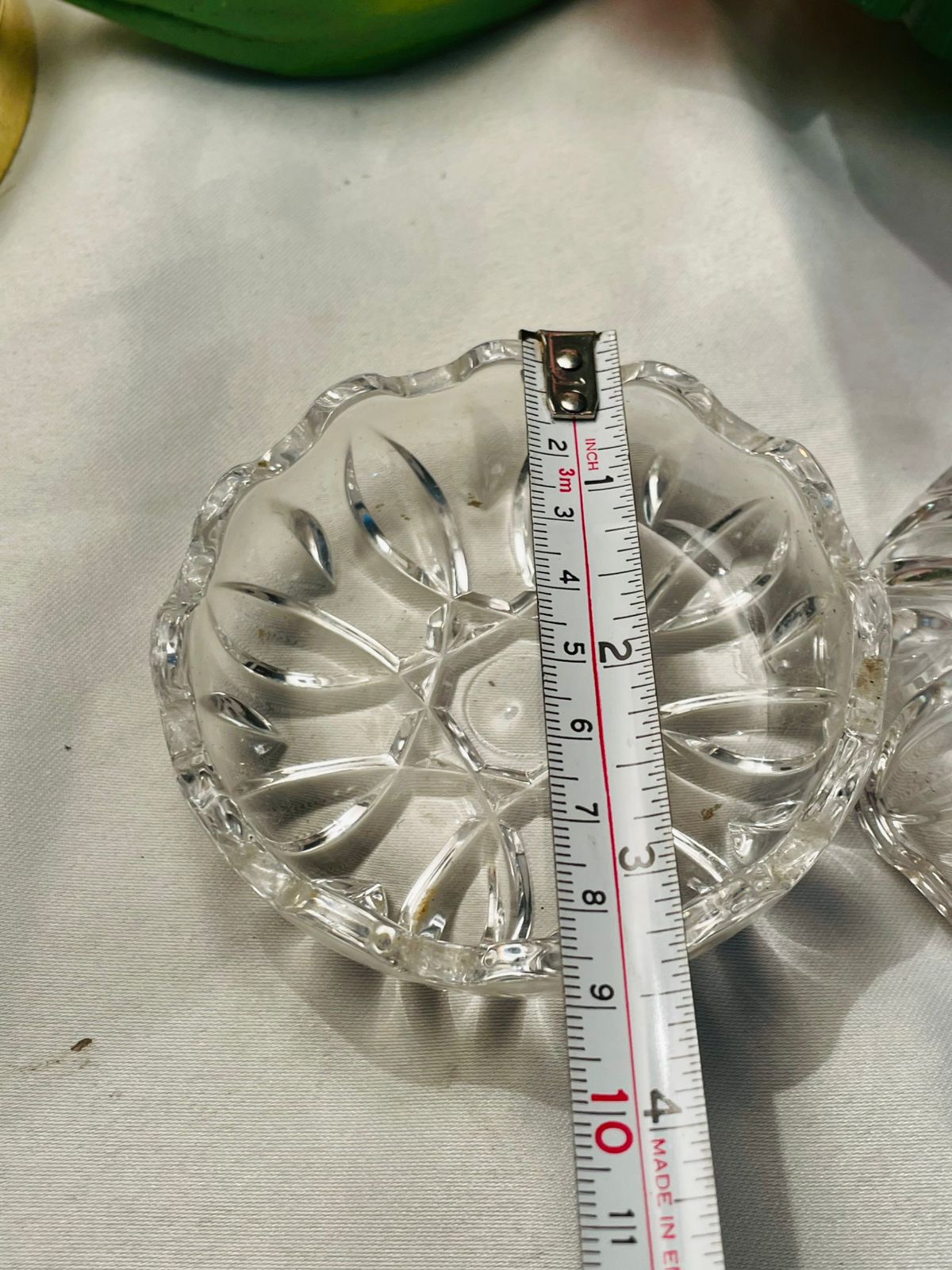 Crystal Scalloped candy jar , 10cm
