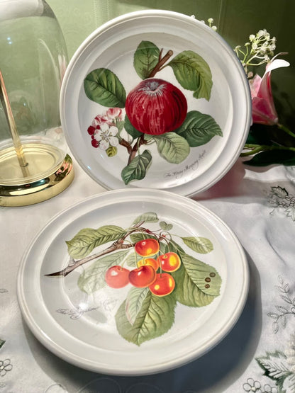 Portmeirion Pomona Fruit Decor Plates 22 cm –  Set of 2