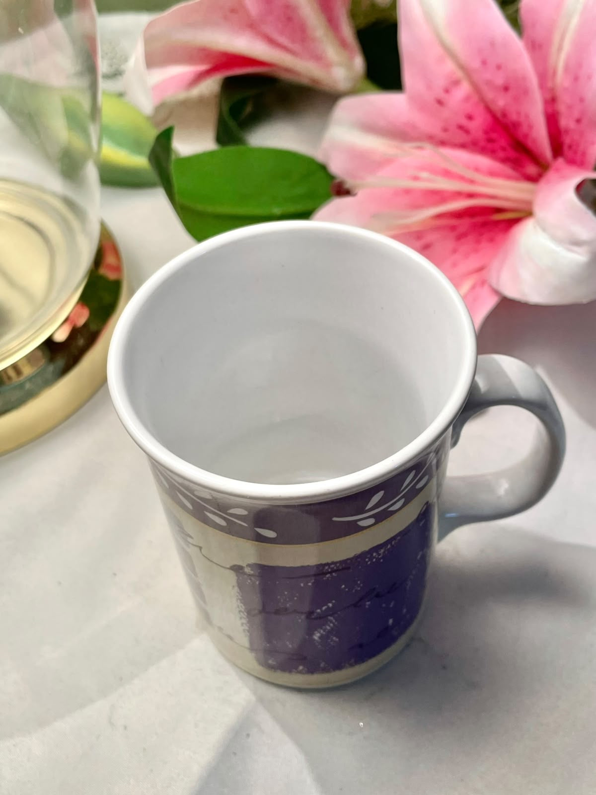 Rayware Purple Abstract Ceramic Mug 10.5 cm