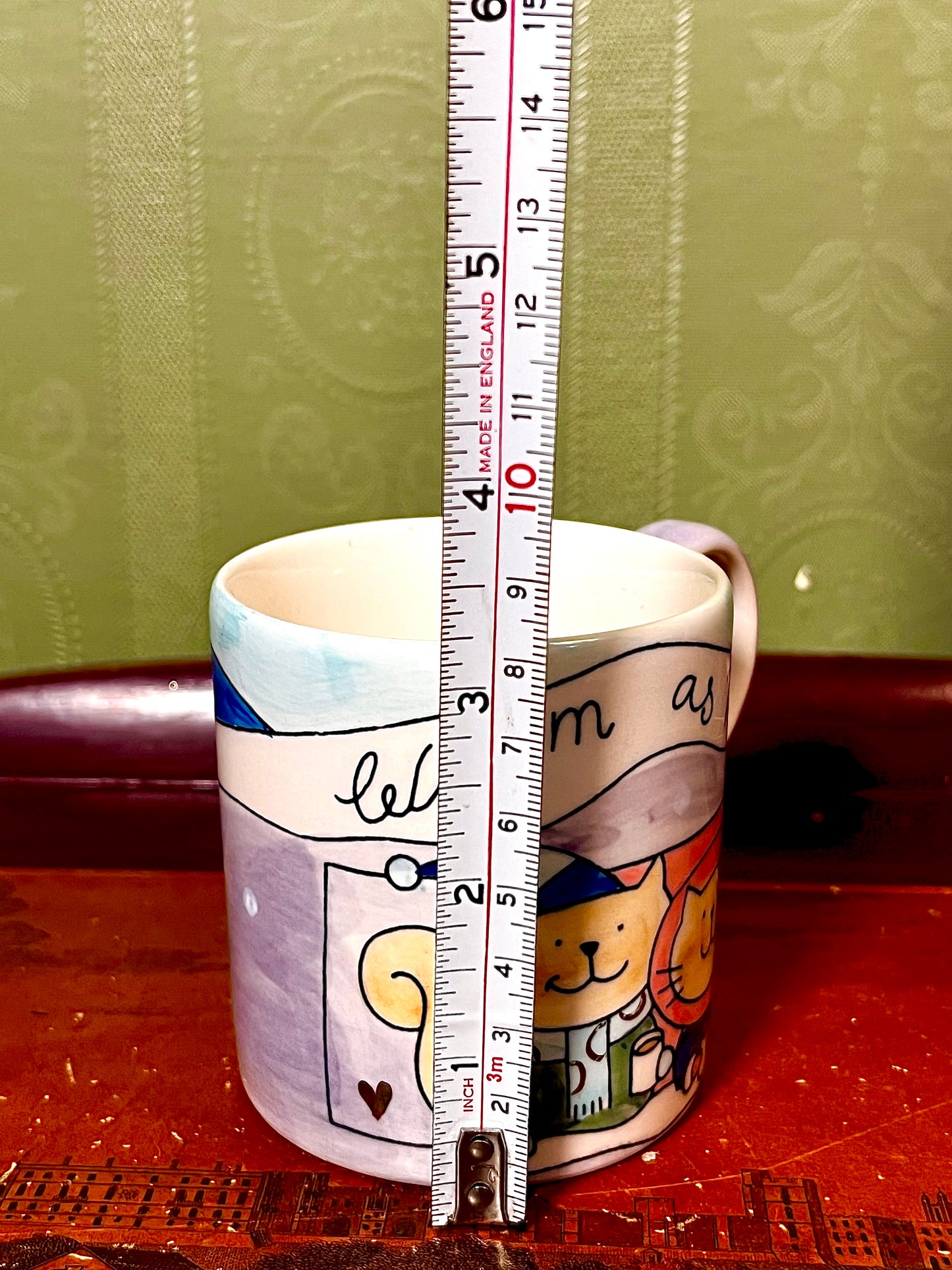 Whittard Wonderland Collection 2004 Hand Painted Cat Mug
