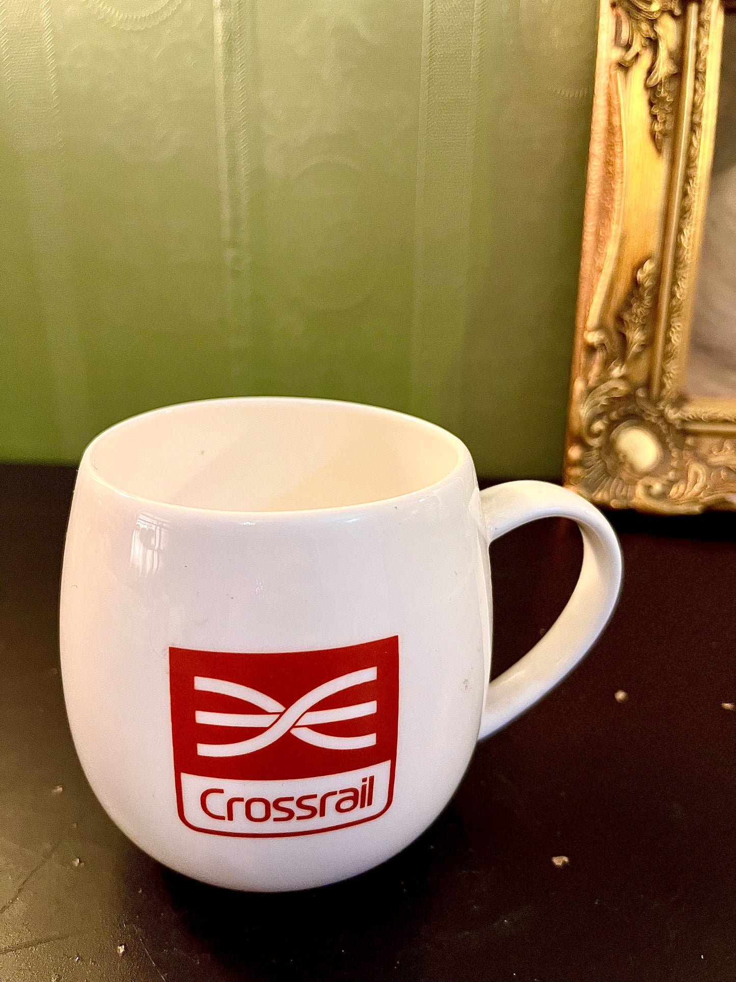 Crossrail Logo Ceramic Coffee Mug | White Promotional Office Tea Cup
