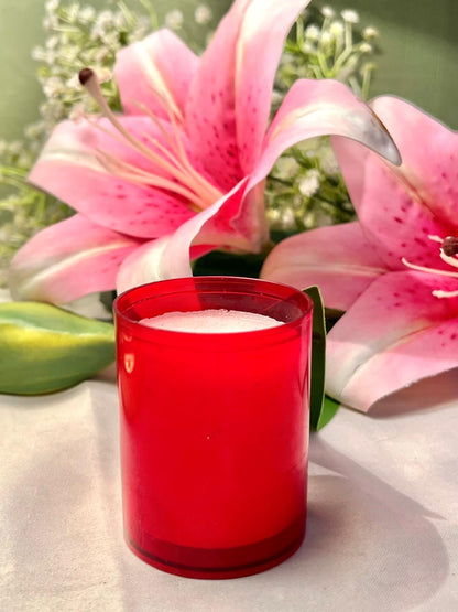 Red Container Candle Approx. 7 cm