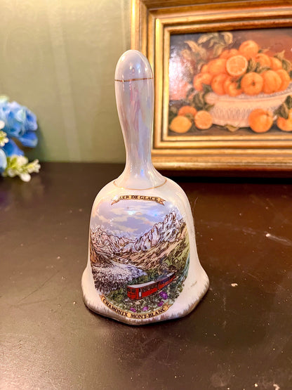 Mer de Glace Chamonix Mont-Blanc Ceramic Souvenir Bell