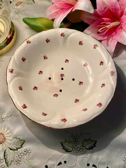 Crown Ducal Ware Rose Pattern Footed Bowl 21 cm