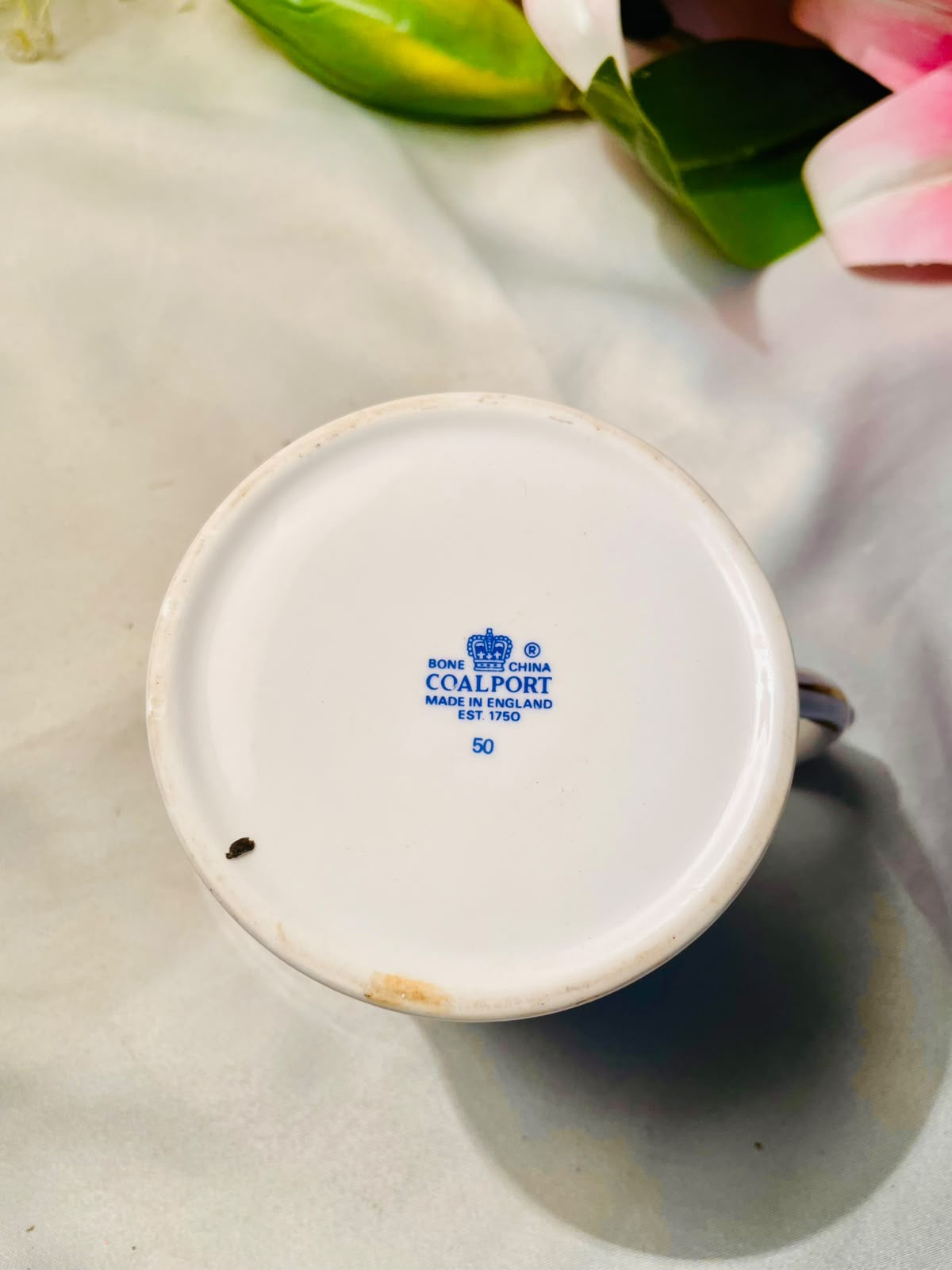 Coalport Girl Guides Bone China Mug – Blue Floral, 4 Inch