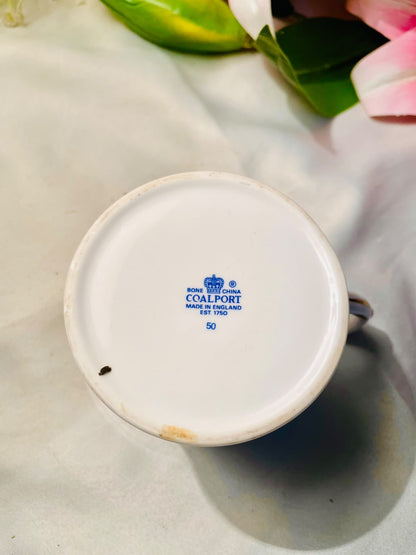 Coalport Girl Guides Bone China Mug – Blue Floral, 4 Inch