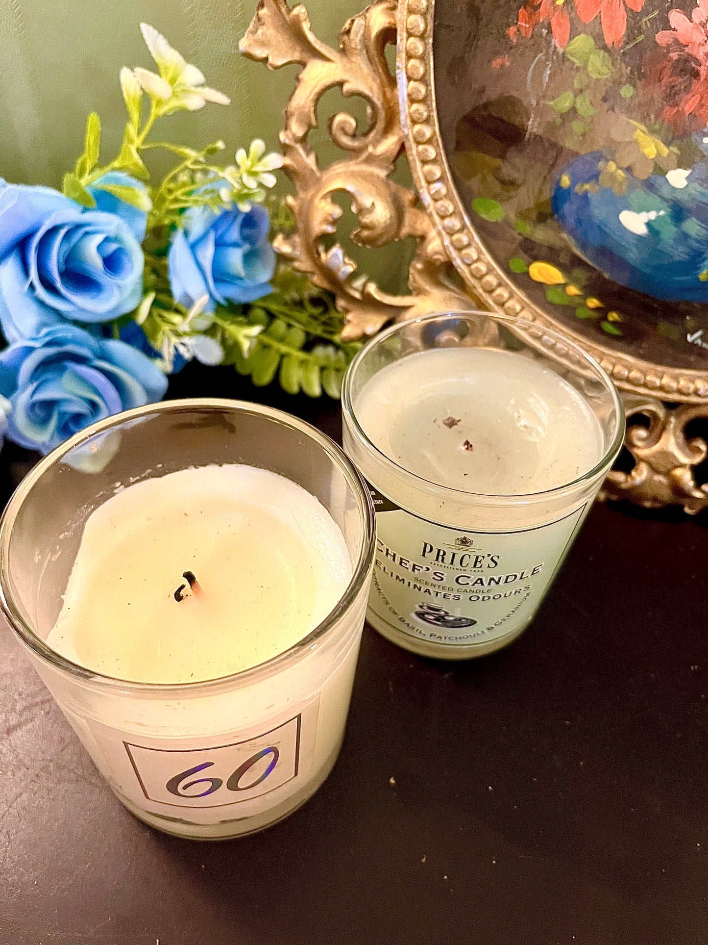 Set of 2 Price’s Chef’s Glass Jar Scented Candles
