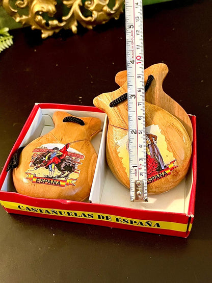 España Wooden Castanets Gift Box Set