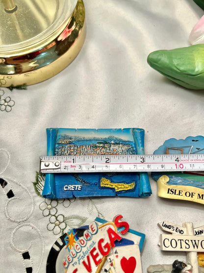 International Travel Magnet Souvenir Set – Crete, Isle of Man & More – 4 Pcs