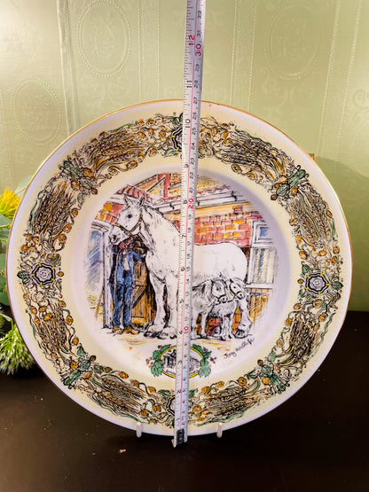 Samuel Smith Mare and Foal Collector Plate 10.5 Inch