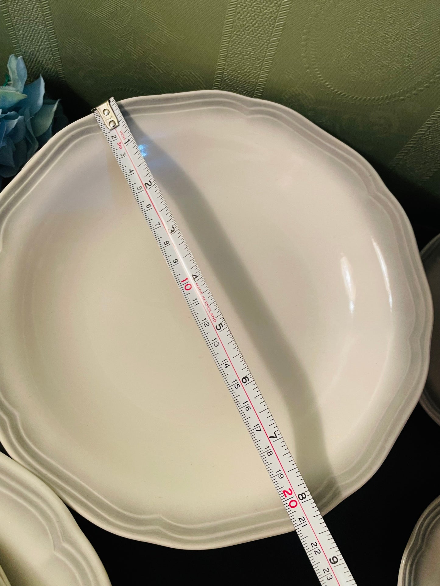 Vitramik Oxford Grey Rim Dinnerware Set For Six