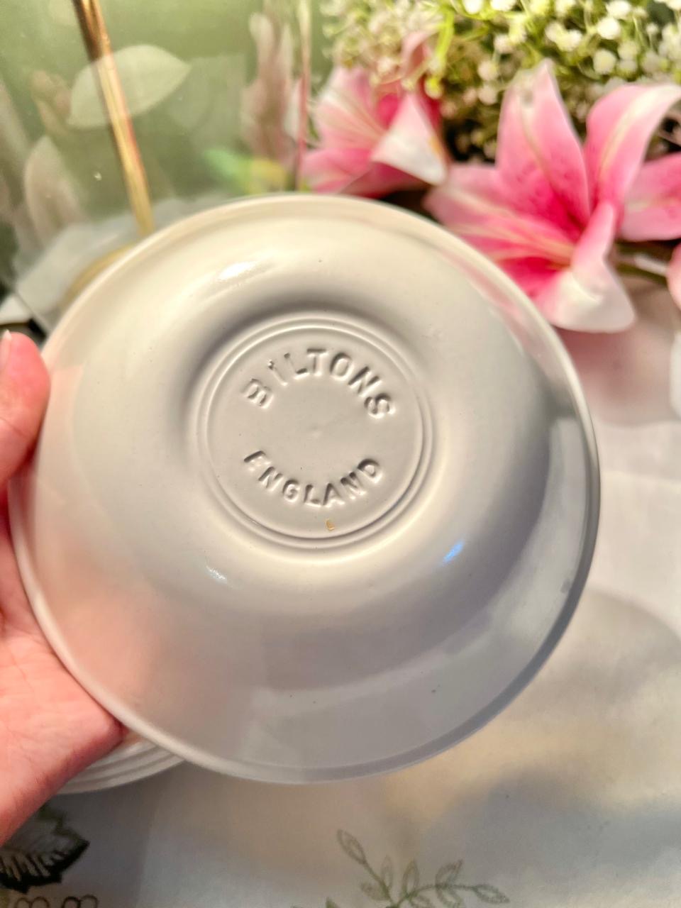 Biltons England 4-Piece Floral Bowls 6.25 in