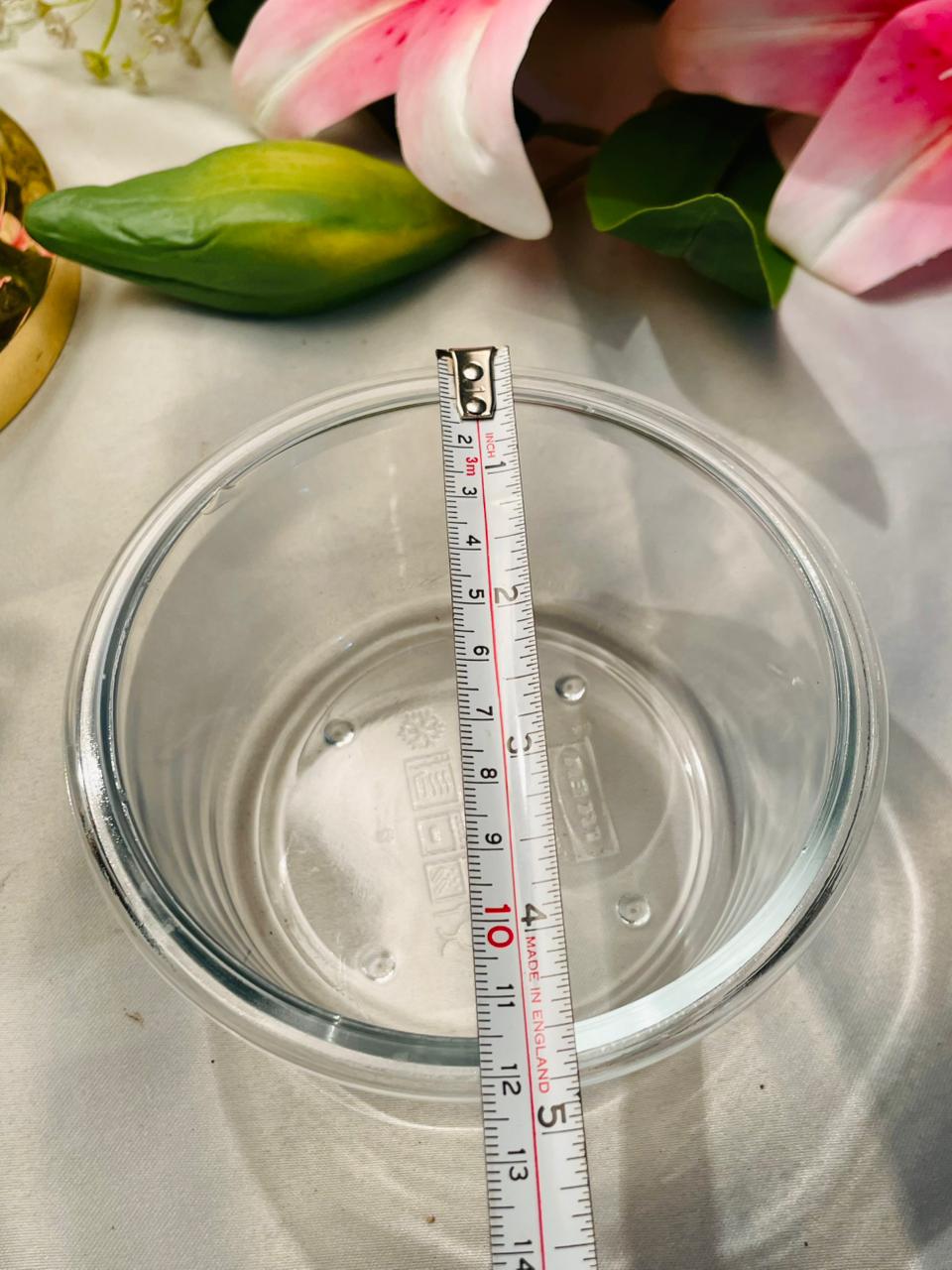 IKEA Oven-Safe Clear Crystal Round Baking Dish 4.75 in