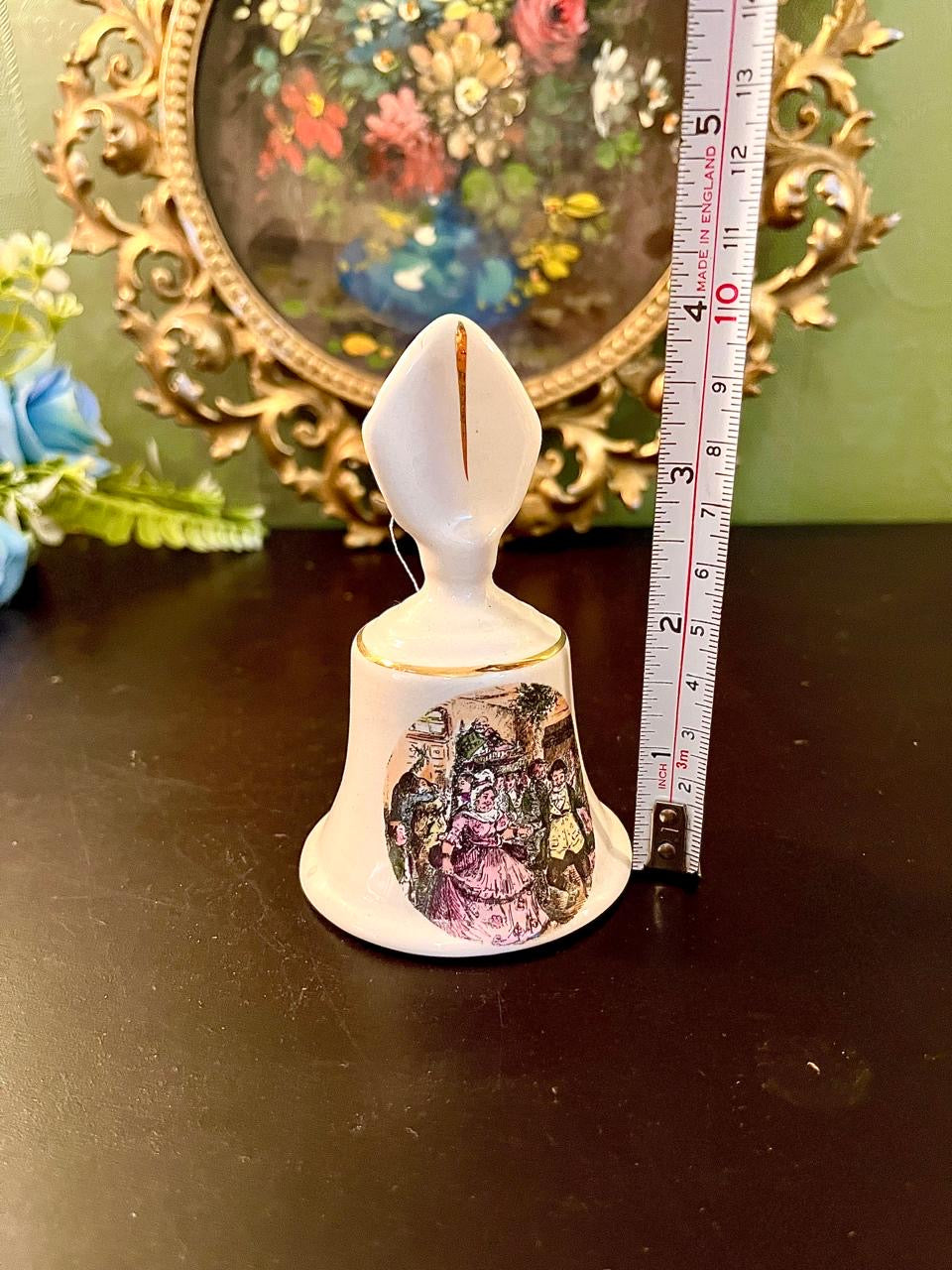 Fine bone china Bell with Vintage Scene Design