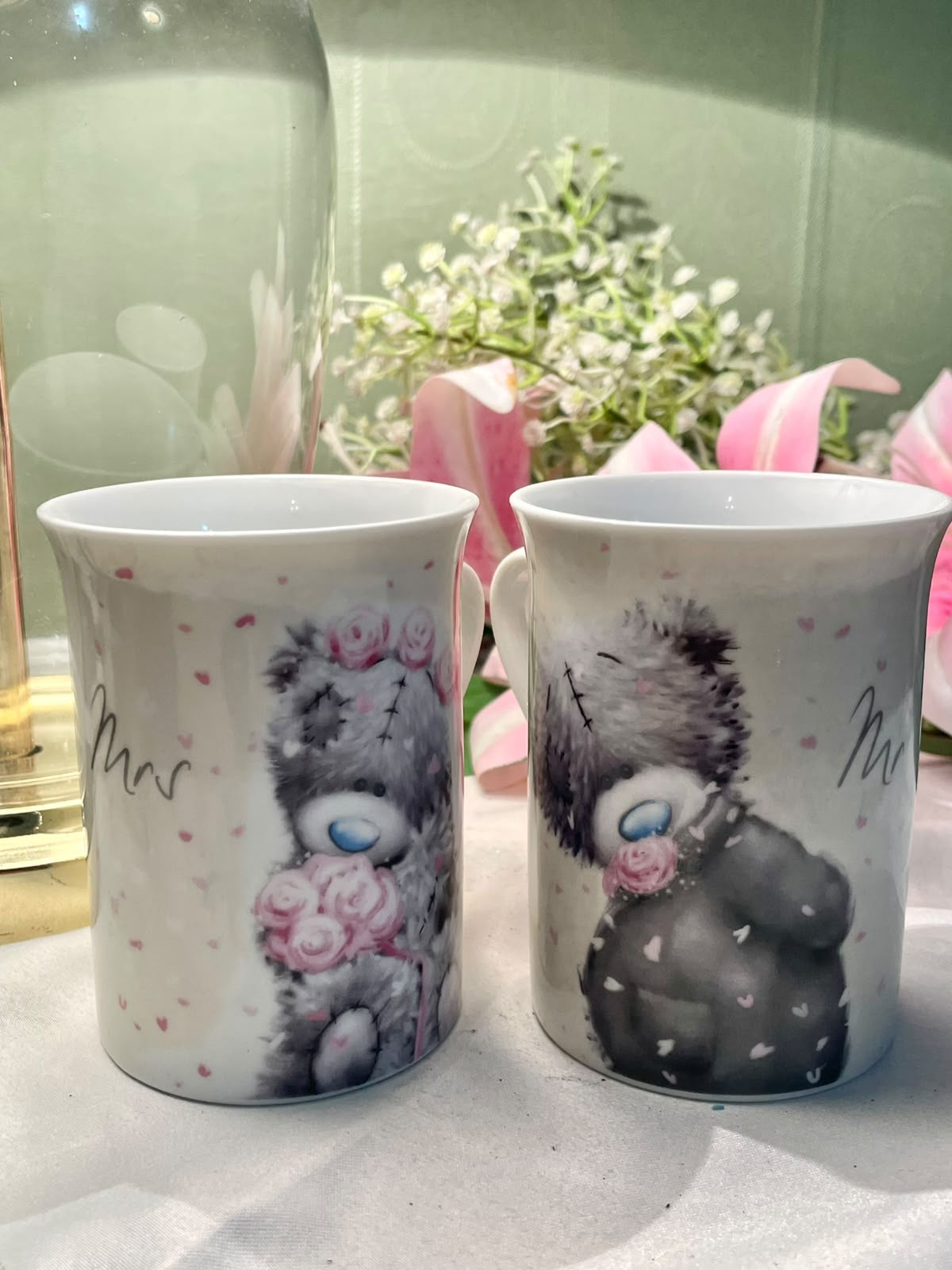 Me to You Mr & Mrs Teddy Bear Mugs - 2 Piece Set