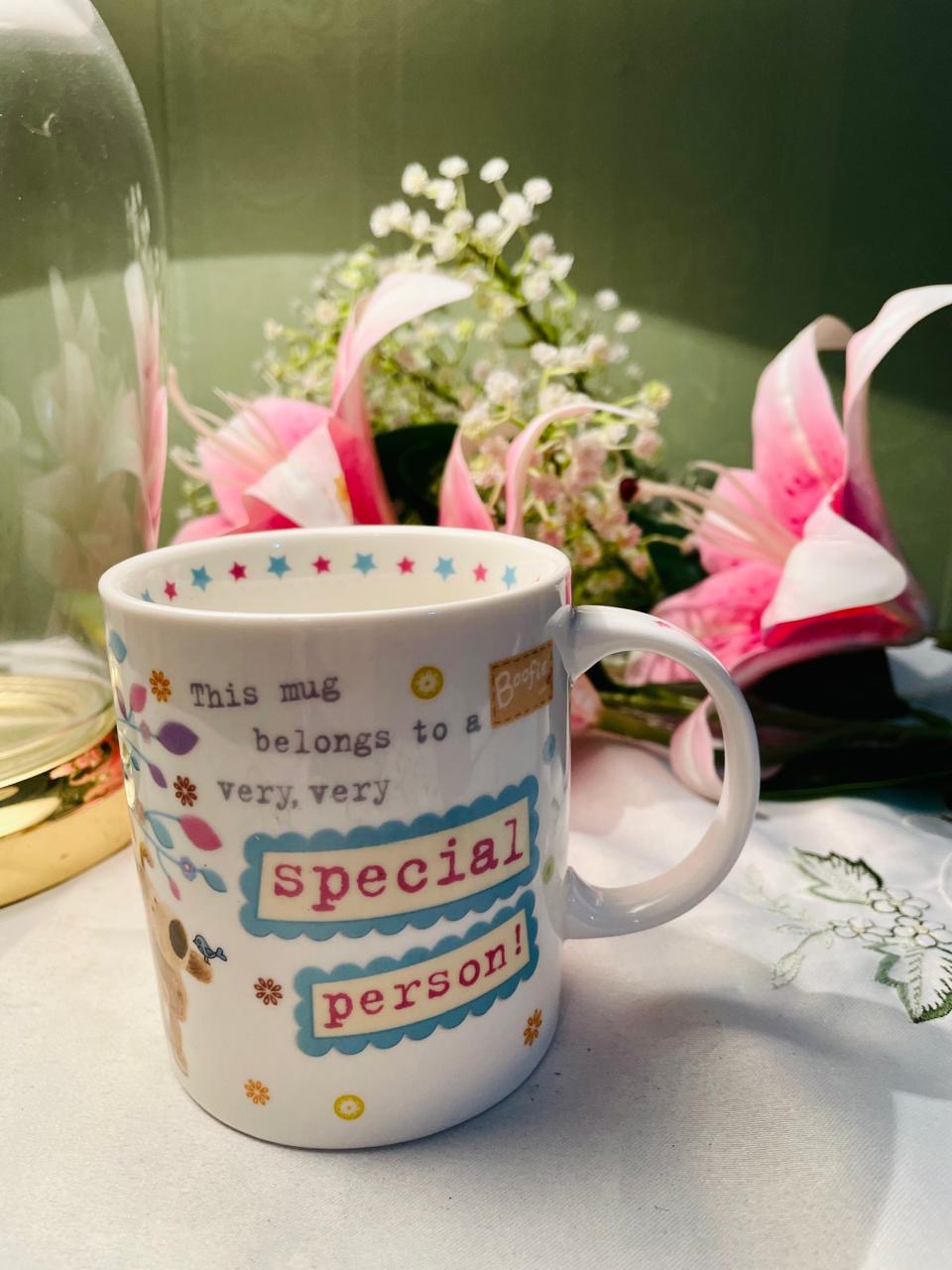 Boofle  Special Person Floral Decorative Mug 9 cm