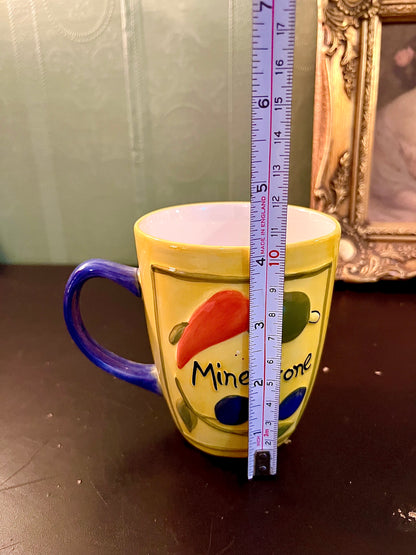 Hand Painted Minestrone Soup Ceramic Coffee Mug 12cm