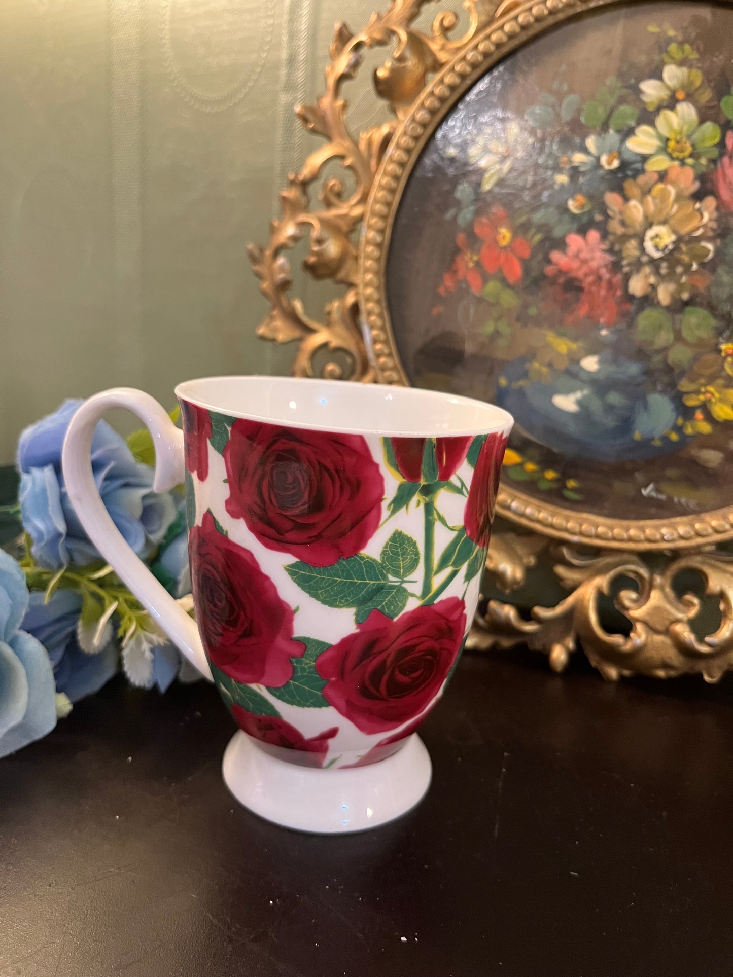 M&S Beauty Red Rose Porcelain Mug