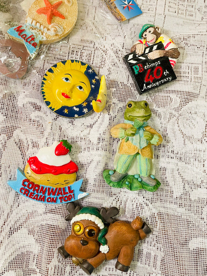 Vintage World Travel Souvenir Magnets | Christchurch NZ & Krakow Poland