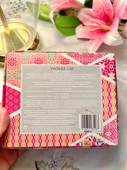 Vintage & Co Heathcote & Ivory Soap Flowers Gift Box 70g