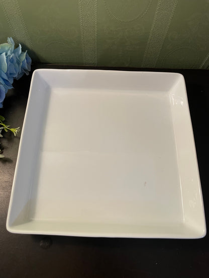 White Square Ceramic Serving Dish