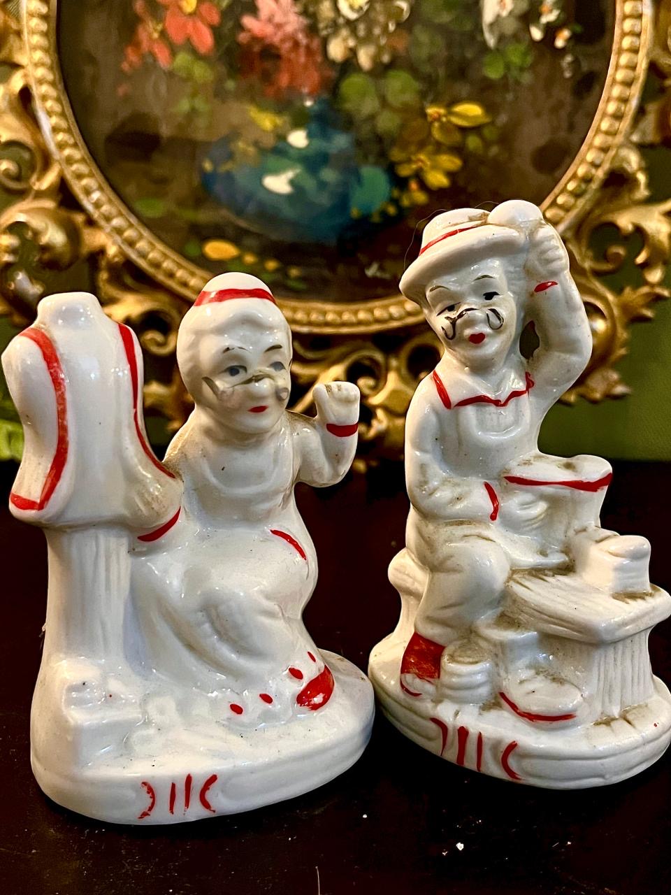 Vintage Ceramic Chef Figurine Pair