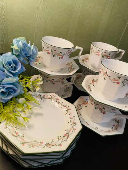 Johnson Bros Eternal Beau Tea Set For Six Persons