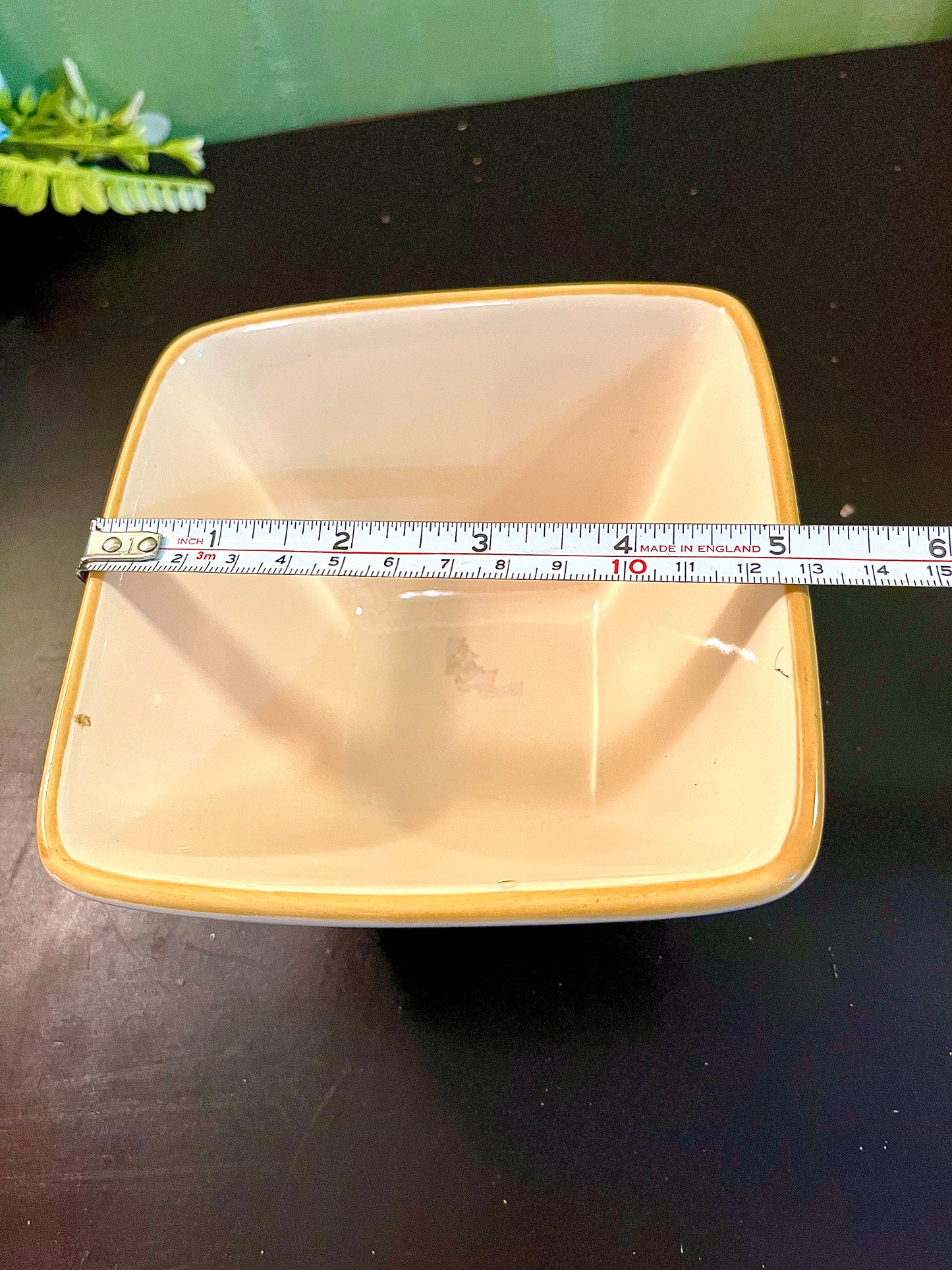 Square Floral Ceramic Bowl