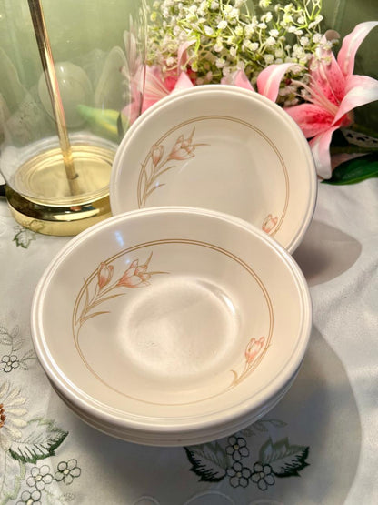 Biltons England 4-Piece Floral Bowls 6.25 in