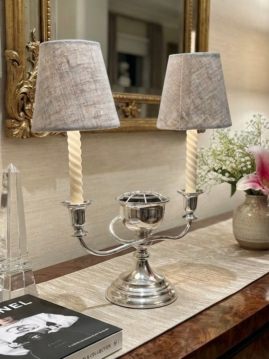 Rare find Silver 2-Arm Candle Centrepiece 40 cm