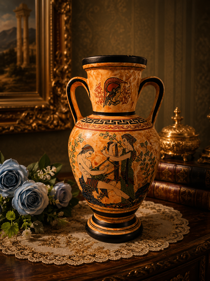 [ RARE FIND ] Vintage Greek Style Amphora Vase 11 Inch