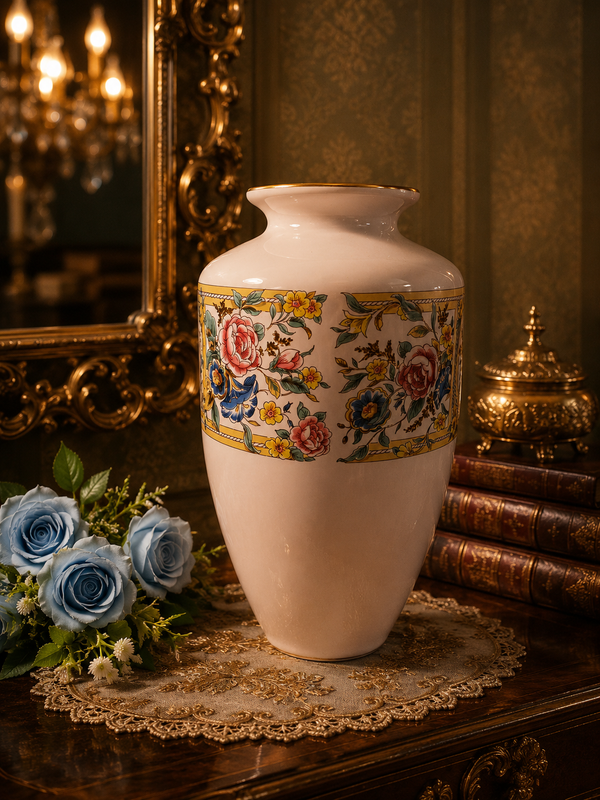 Rare find Hornsea Chelsea Floral Pottery Vase 1991
