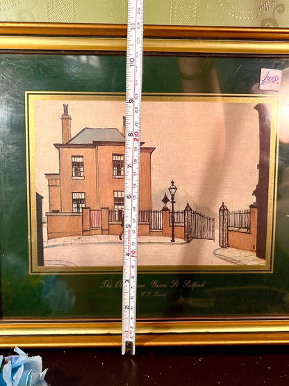 Vintage Framed Wall Art The Old House Grove St Salford