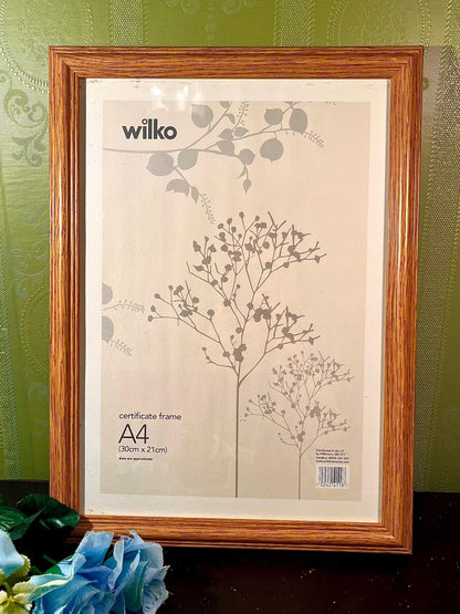 Wilko A4 Wood-Effect Frame 30 x 21 cm