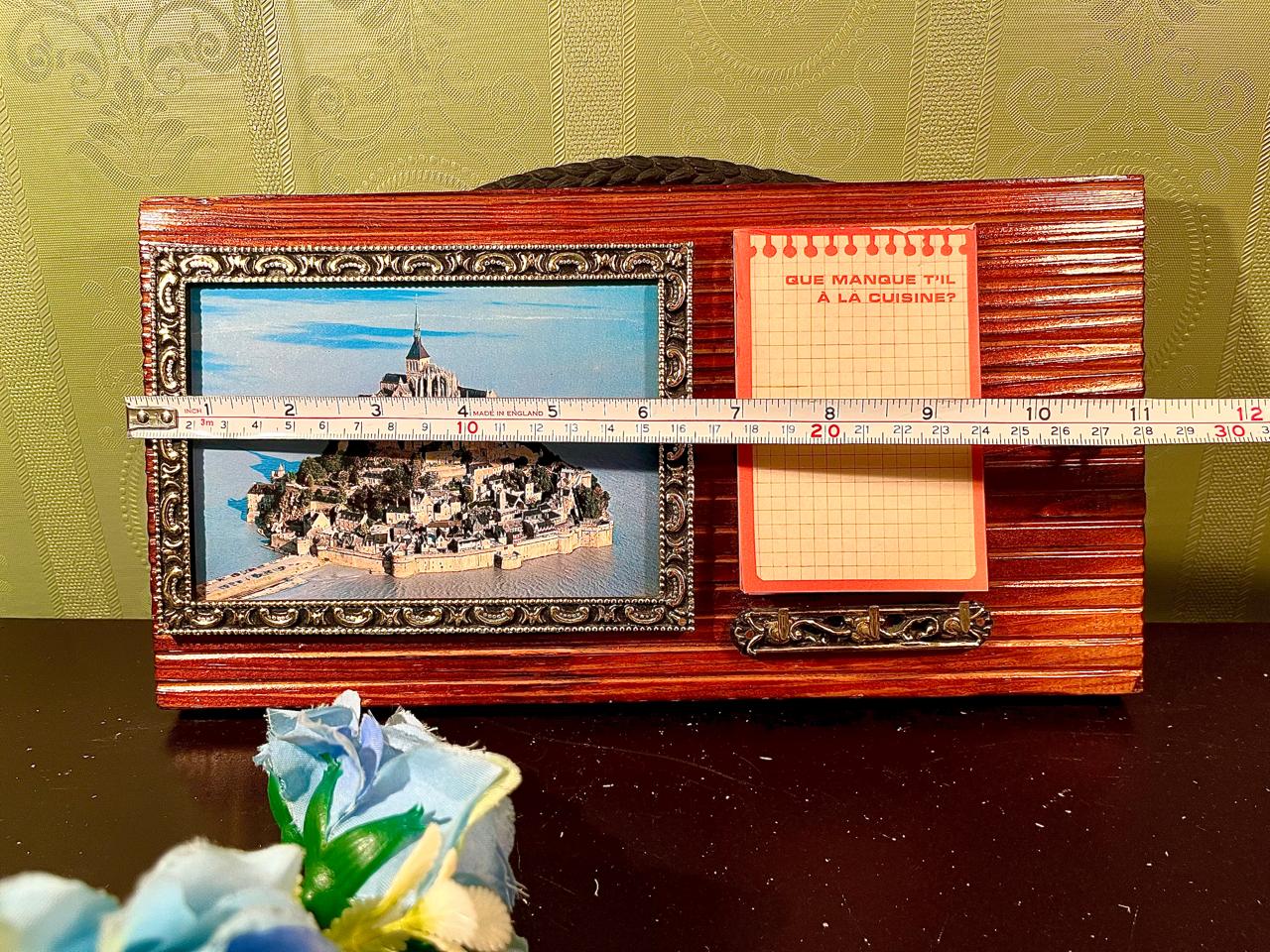 Vintage Mont Saint-Michel Kitchen Memo Board 12 in