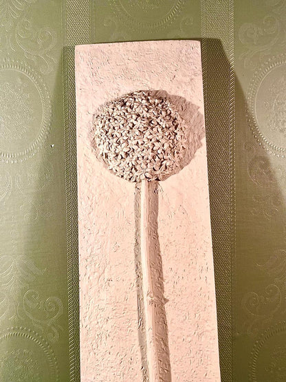 Floral Framed Artwork Set Beige Relief Design 3 Pieces Wall Plaques