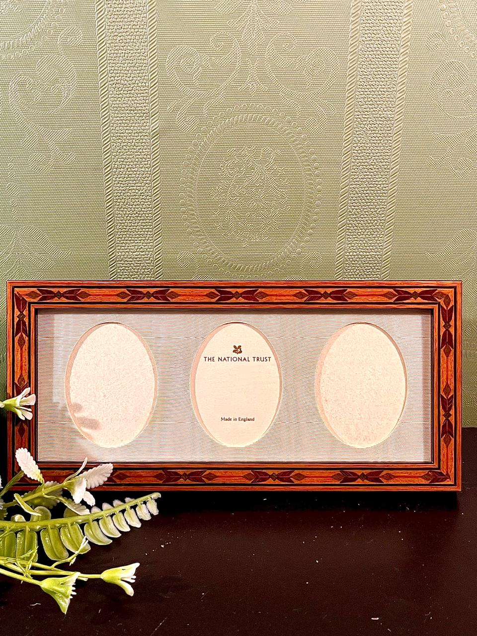 The National Trust Triple Photo Frame 8.5 Inch Made in England