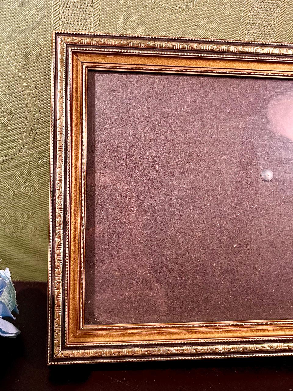Ornate Gold-Tone Picture Frame  9-Inch