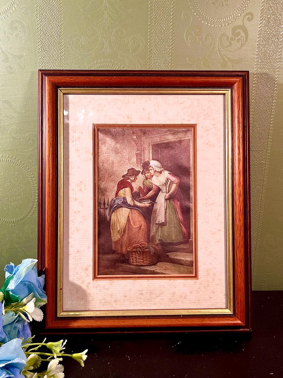 10-Inch Framed Vintage Figure wall art