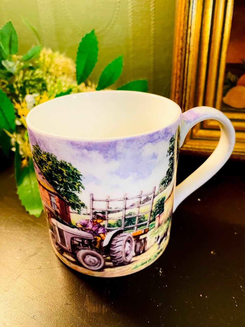 Tractor Farm Scene Ceramic Mug 1 Piece 10cm