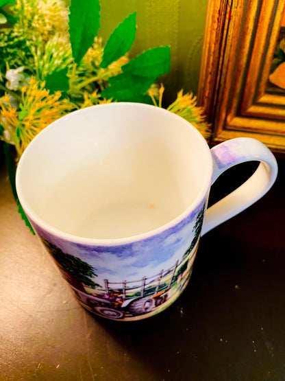 Tractor Farm Scene Ceramic Mug 1 Piece 10cm