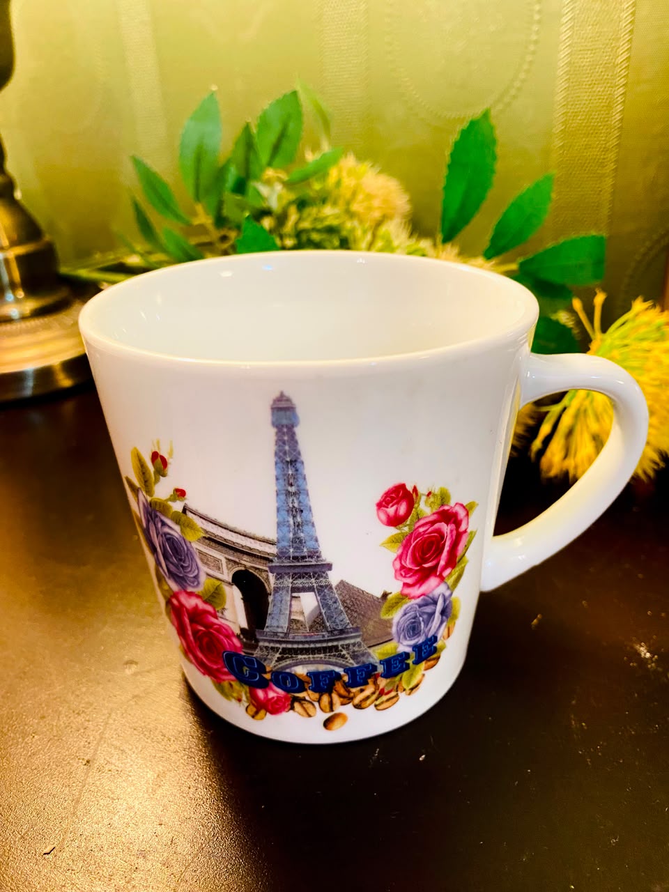 Paris Eiffel Tower Coffee Ceramic Mug White 1 Piece 10cm