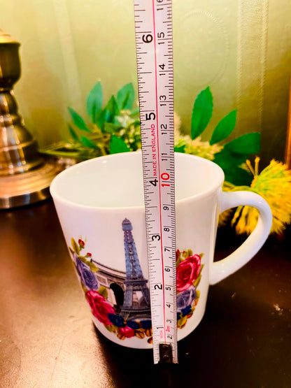 Paris Eiffel Tower Coffee Ceramic Mug White 1 Piece 10cm