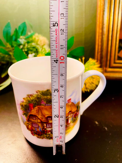 Thatched Cottage Ceramic Mug White 1 Piece 10cm