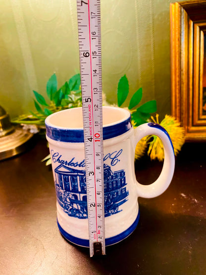 Charleston SC Scenic Ceramic Mug Blue & White 1 Piece 11cm