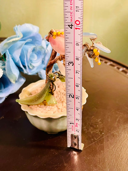Pink Stone Chip Decorative Tree in Ceramic Planter 10cm
