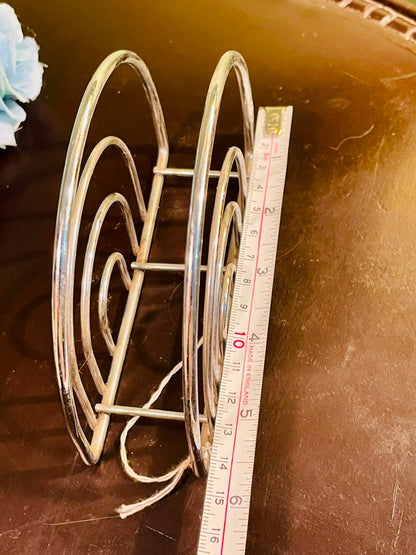 Silver-Tone Metal Toast Rack Approx. 16cm