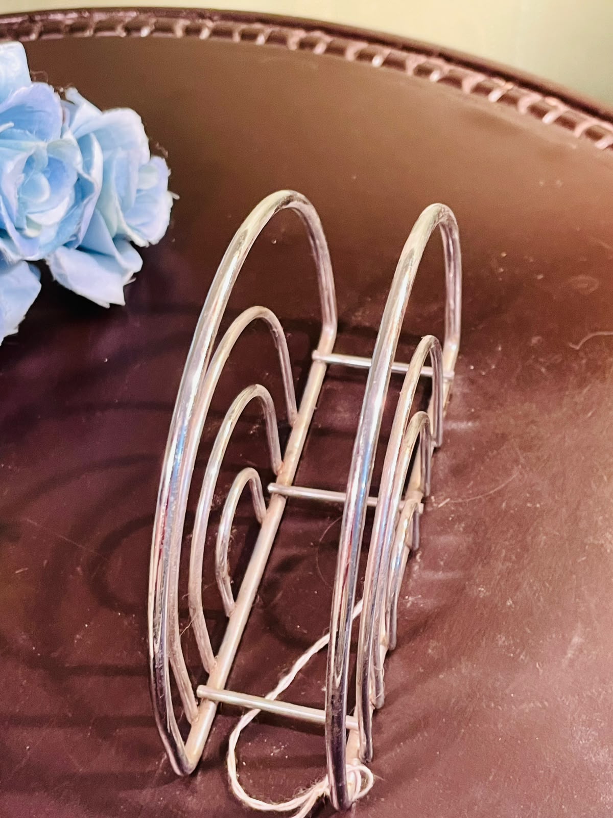 Silver-Tone Metal Toast Rack Approx. 16cm