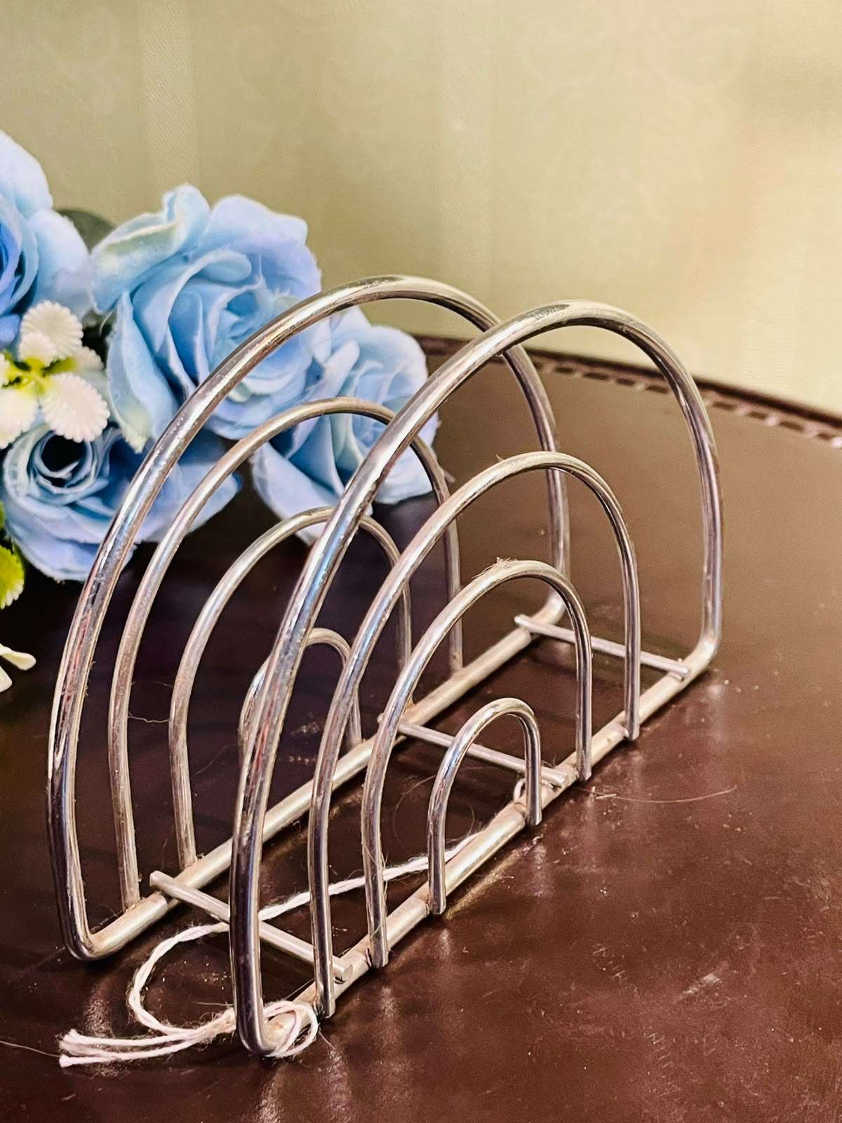 Silver-Tone Metal Toast Rack Approx. 16cm