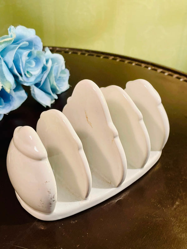 White Ceramic Toast Rack Approx. 14cm